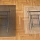 Vintage 1970s Square Coffee Table in Brass and Smoked Glass, David Hicks