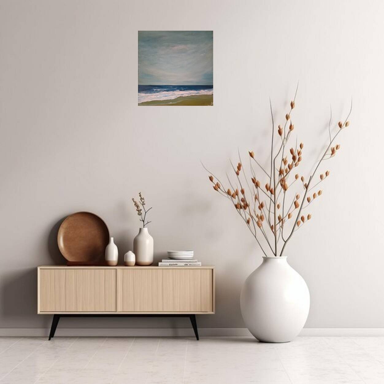 Original painting signed and delivered with its certificate: marine painting