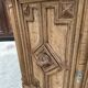 Corner cabinet in oak, late 19th century.