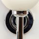 Pair of chrome wall lights