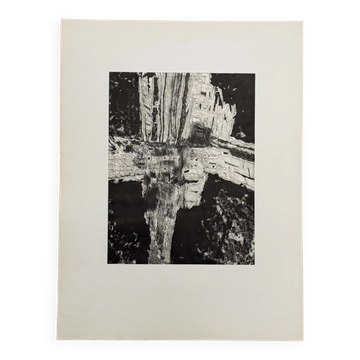 Dessin composition moderne 1970 par François de Chabot