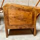 Fauteuils de véranda vintage en bois avec marqueterie incrustée 1930s