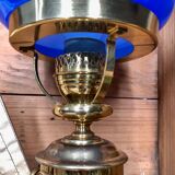 Vintage lamp "Virginia Beach" opaline & brass
