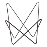 Four Fledermaus butterfly chairs in suede leather by Carl Aubock, Vienna, 1960s.