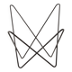Quatre chaises papillon Fledermaus en cuir suédé Carl Aubock, Vienne, années 1960