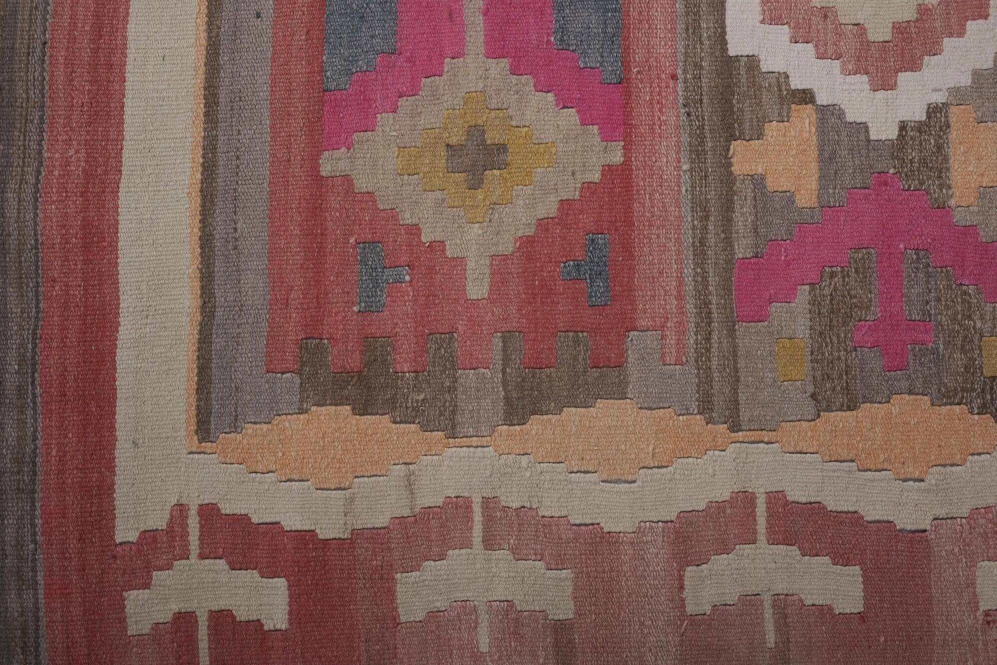 Vintage Turkish hallway rug 77x642 cm