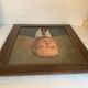 Large portrait painting of a man, oil on canvas, signed.