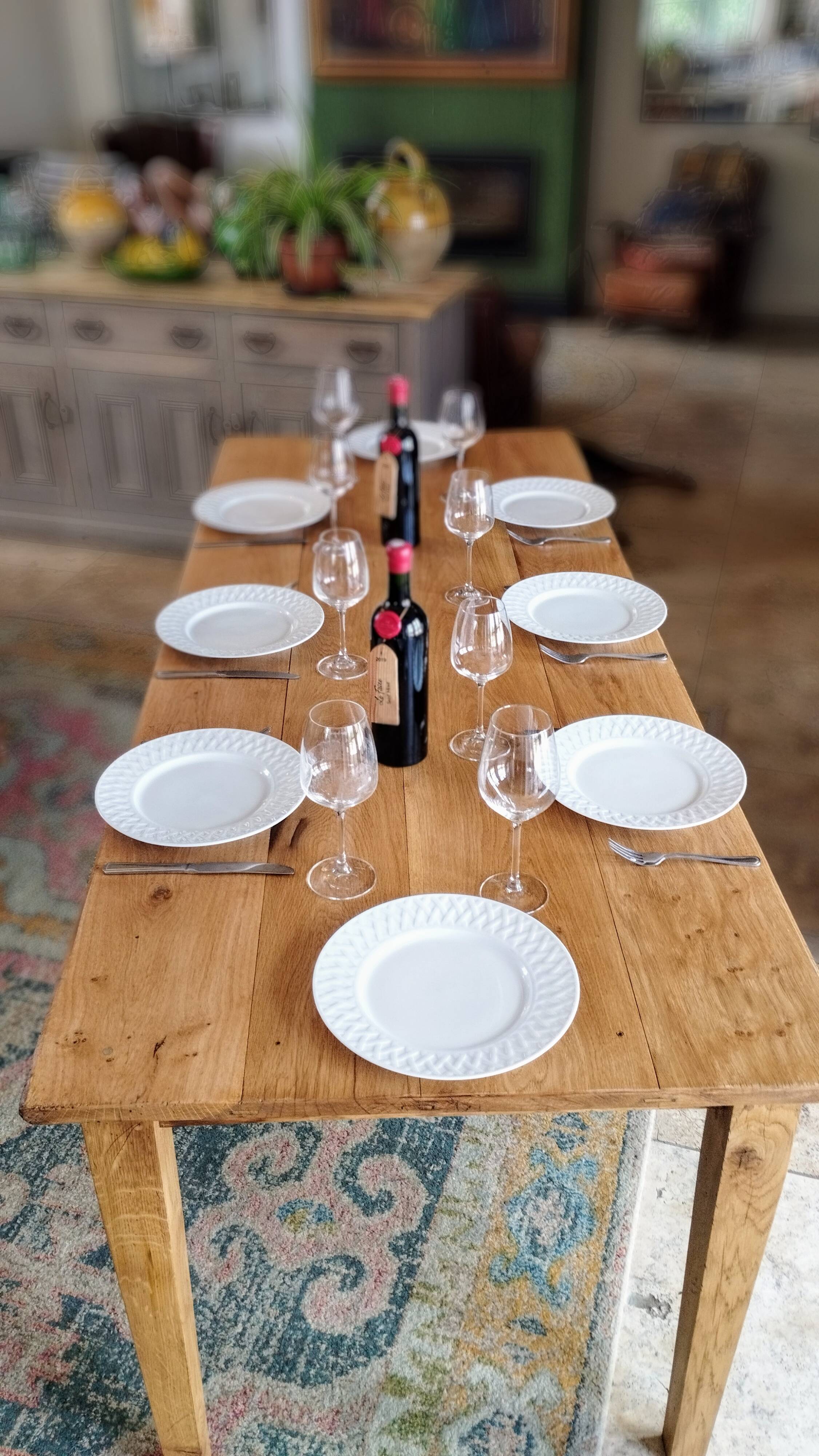 Farmhouse table 200 x 80 light oak