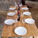 Table de ferme 200 x 80 chêne clair
