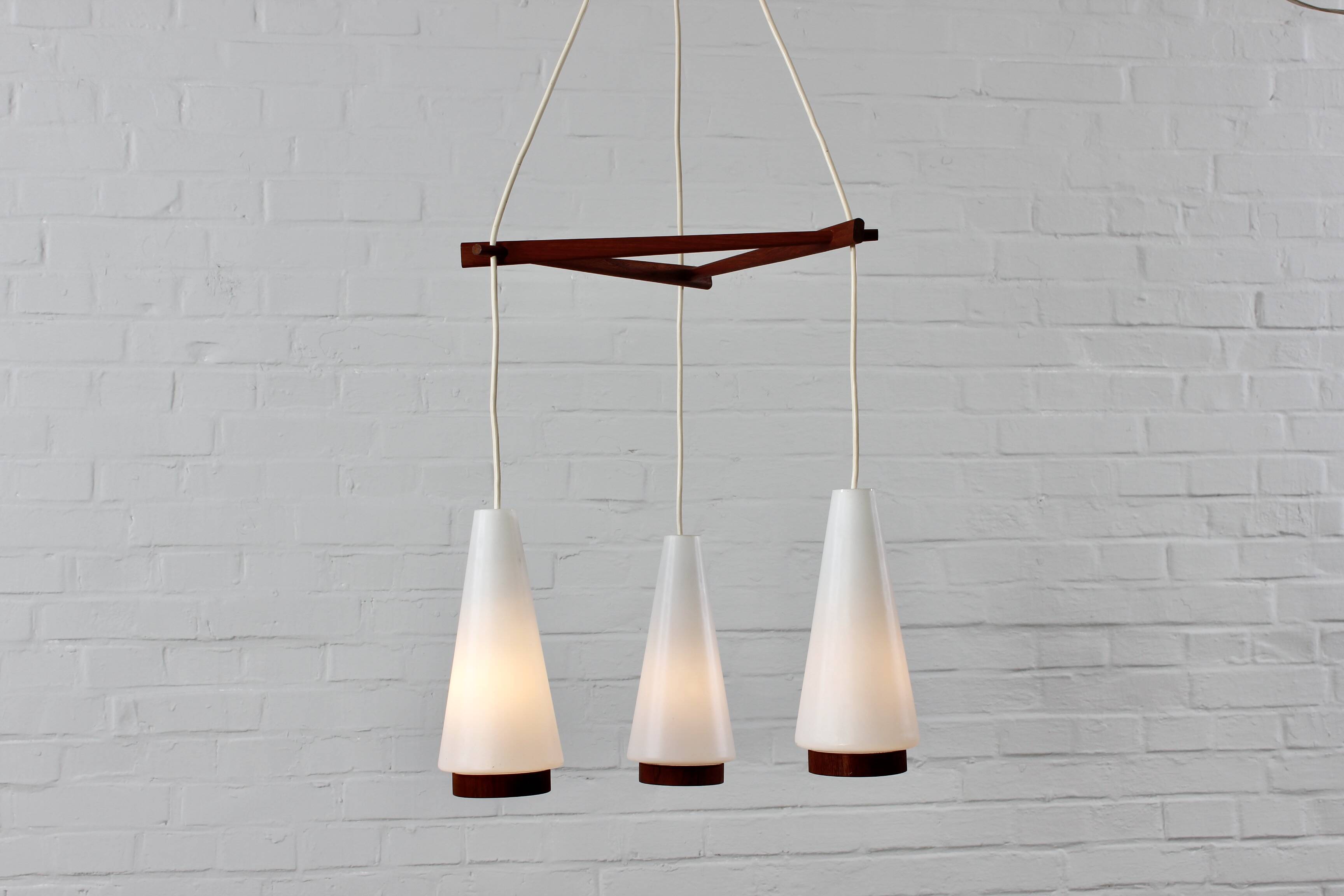 Danish teak ceiling lamp Danish design mid-century 60s