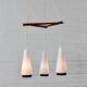 Danish teak ceiling lamp Danish design mid-century 60s