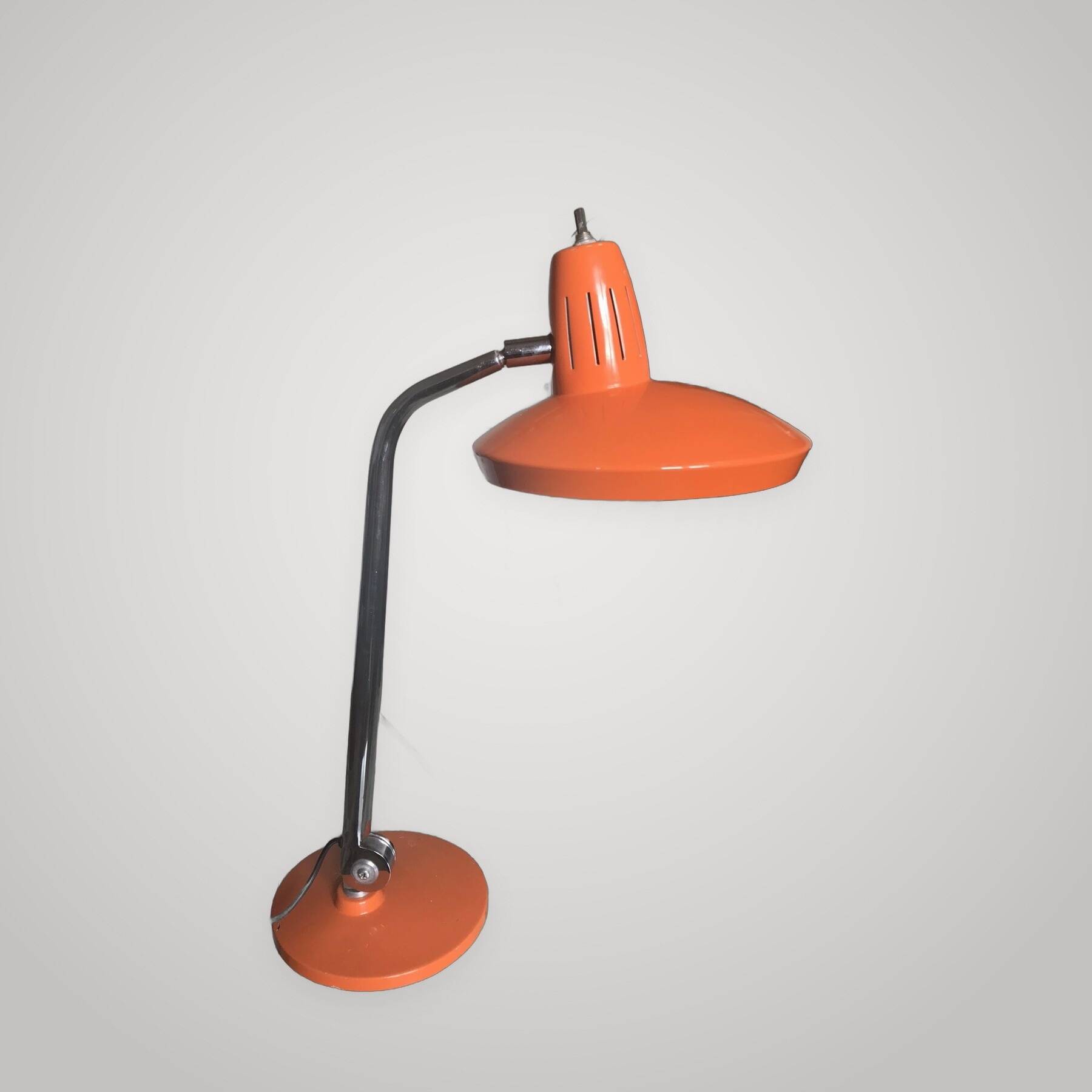 Fase Desk Lamp, Madrid Model Fario 1960 Orange