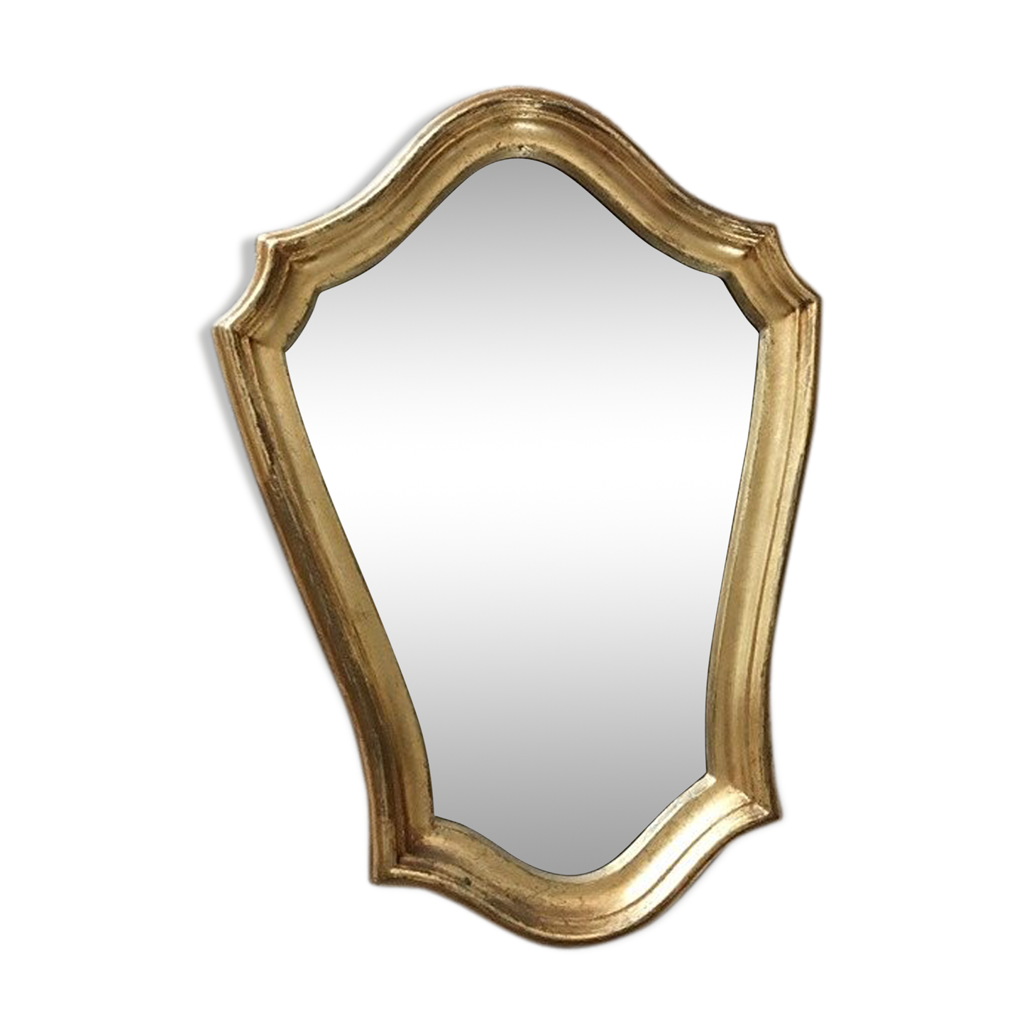 Mirror with gilded wooden frame 32 x 45cm