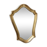 Mirror with gilded wooden frame 32 x 45cm
