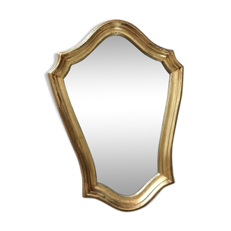 Mirror with gilded wooden frame 32 x 45cm