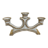 Antique white and gold candle holder Belgium