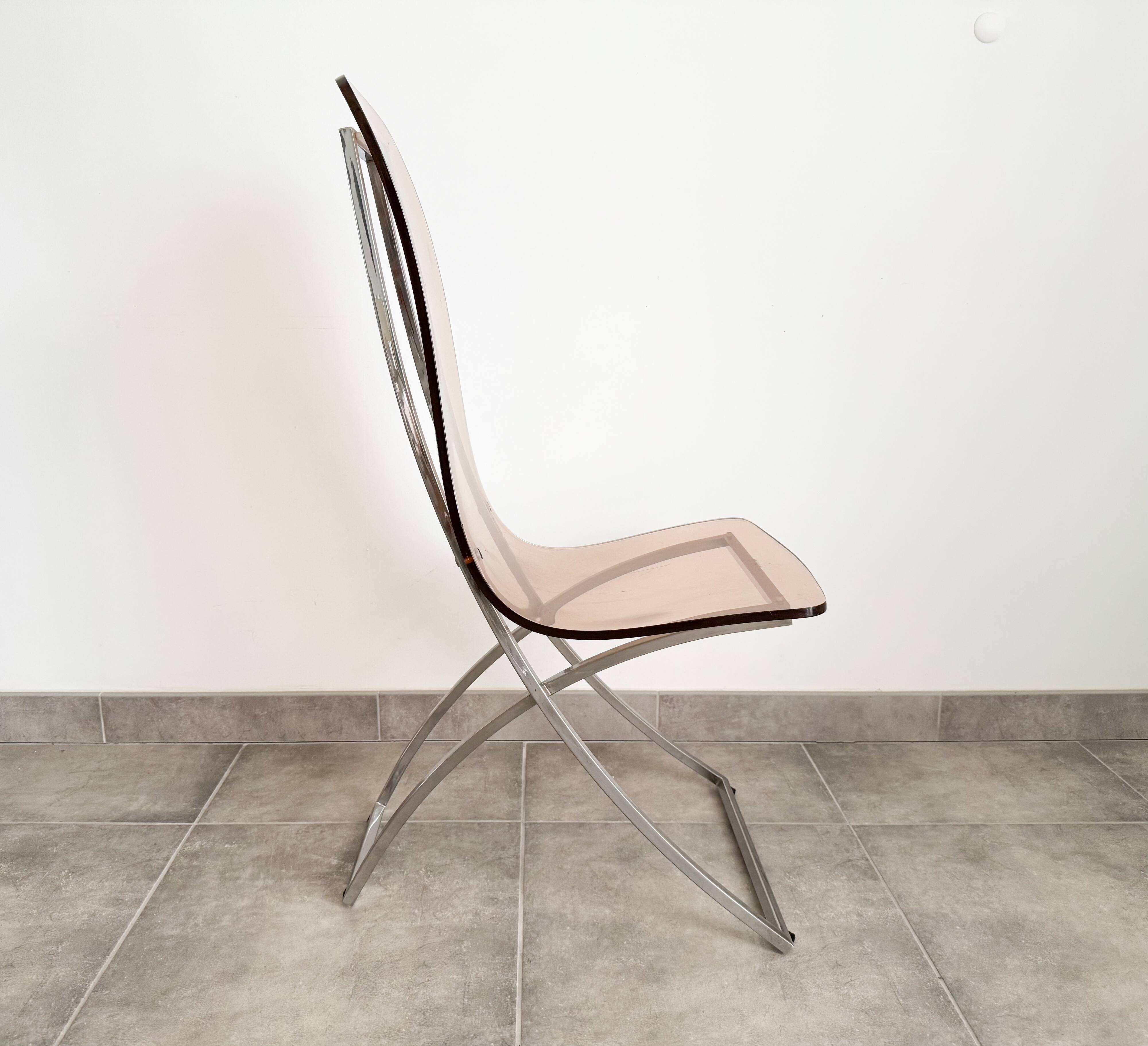 Suite de 6 chaises CH4 d'Edmond Vernassa  , circa 1970'
