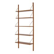 Modular shelving, teak veneer, Denmark, 1970s