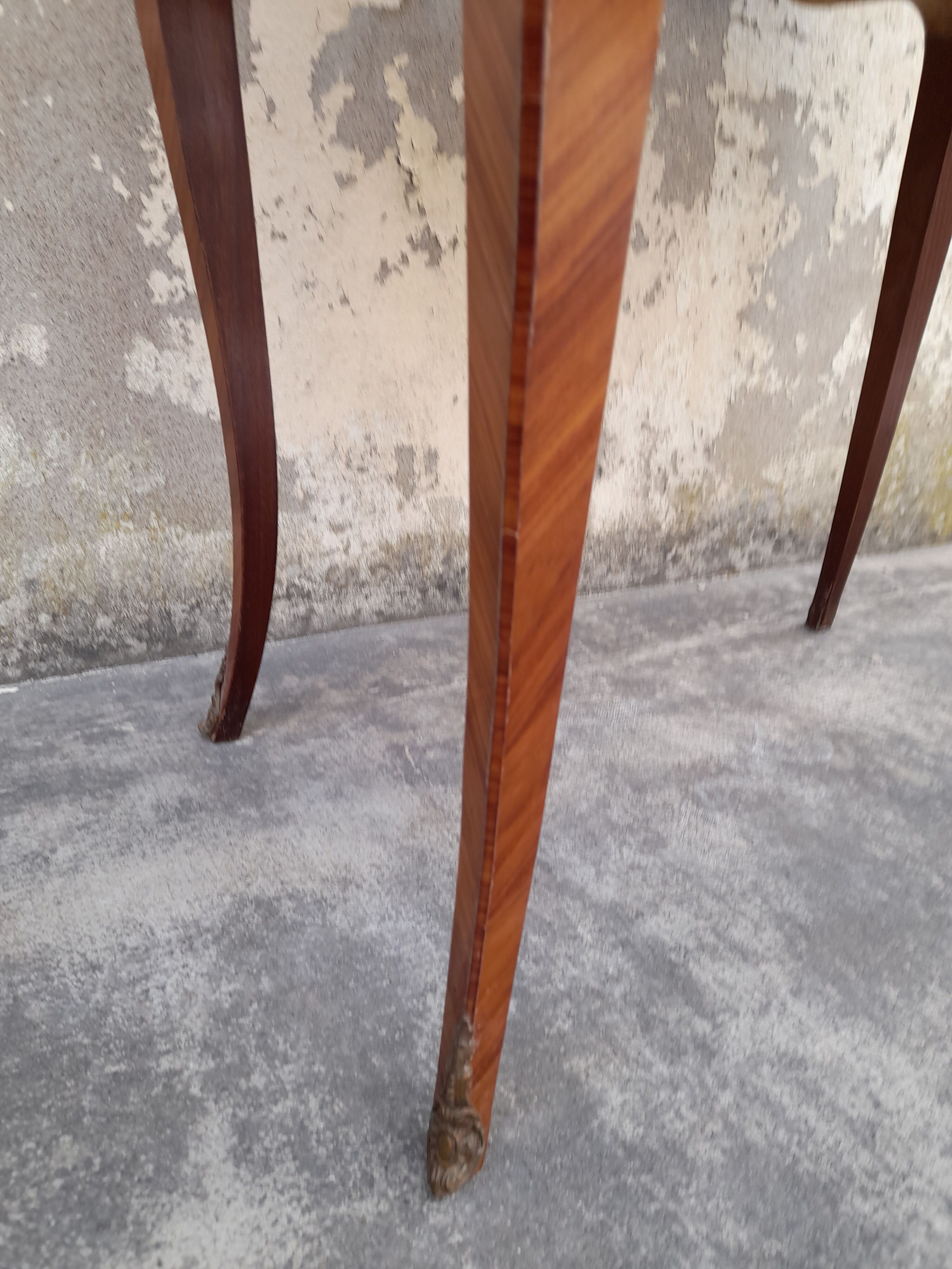 Writing desk back to donkey style Louis XV in rosewood