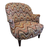 Fauteuil crapaud retapissé