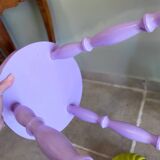 Lilac tripod stool