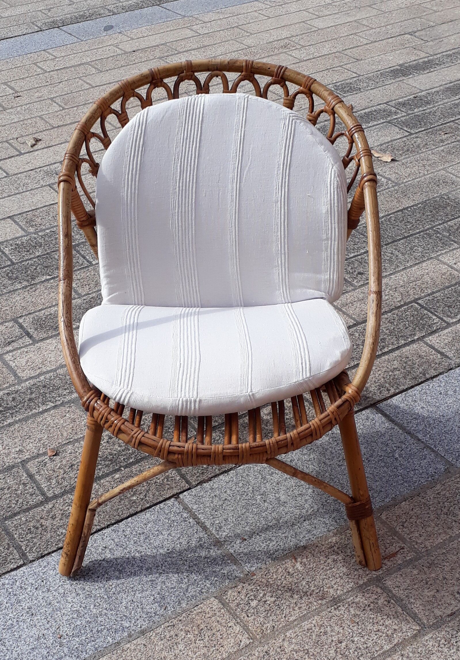 Rattan armchair