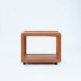 Trolley bar cart teak extendible japandi Danish Design, 1970s
