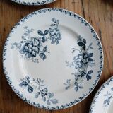 Set of 6 Terre de Fer plates, Acacia model