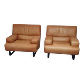2 x fauteuils Machalke / cuir épais