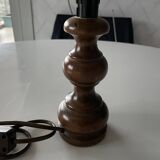 Wooden bedside lamp