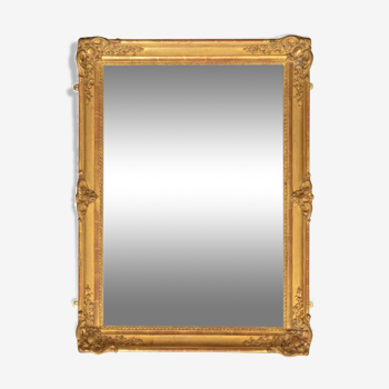 19th century golden mirror 84x64cm
