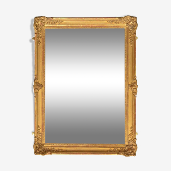 Miroir doré du XIXe siècle 84x64cm