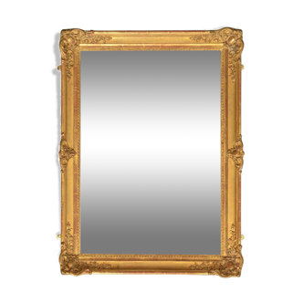 19th century golden mirror 84x64cm