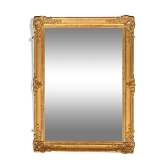 Miroir doré du XIXe siècle 84x64cm