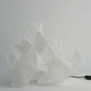 Labyrinth, Hazy, Artisan Light Sculpture with Integrated Fixture, By Republiken