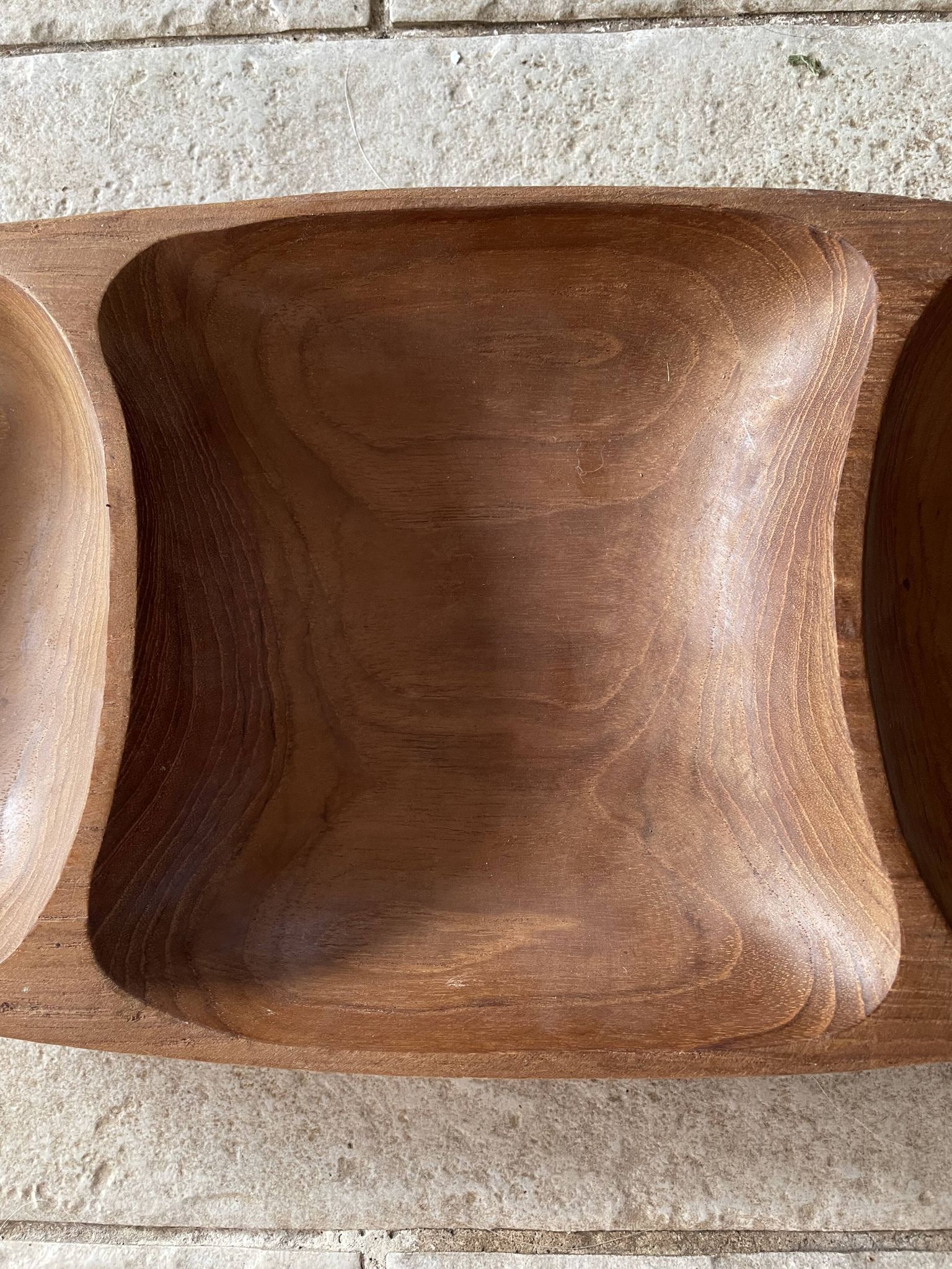 Plateau en bois vintage 41,5cm