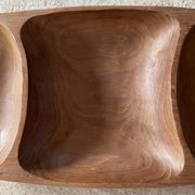 Plateau en bois vintage 41,5cm