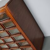 Vintage Dutch Hardwood Haberdashery Shop Cabinet, 1930s