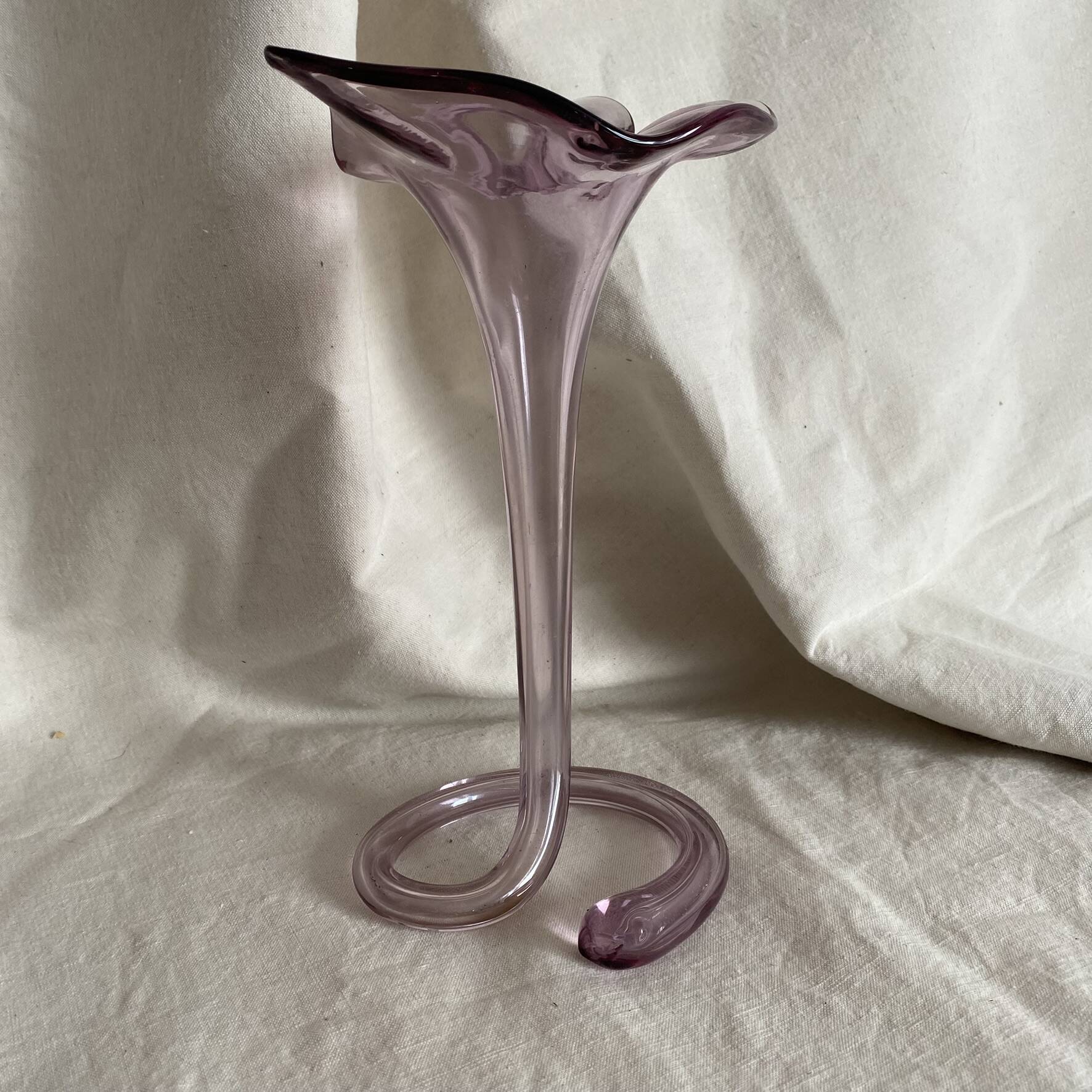 Trumpet vase 27 cm, Murano vase from the 1970s.