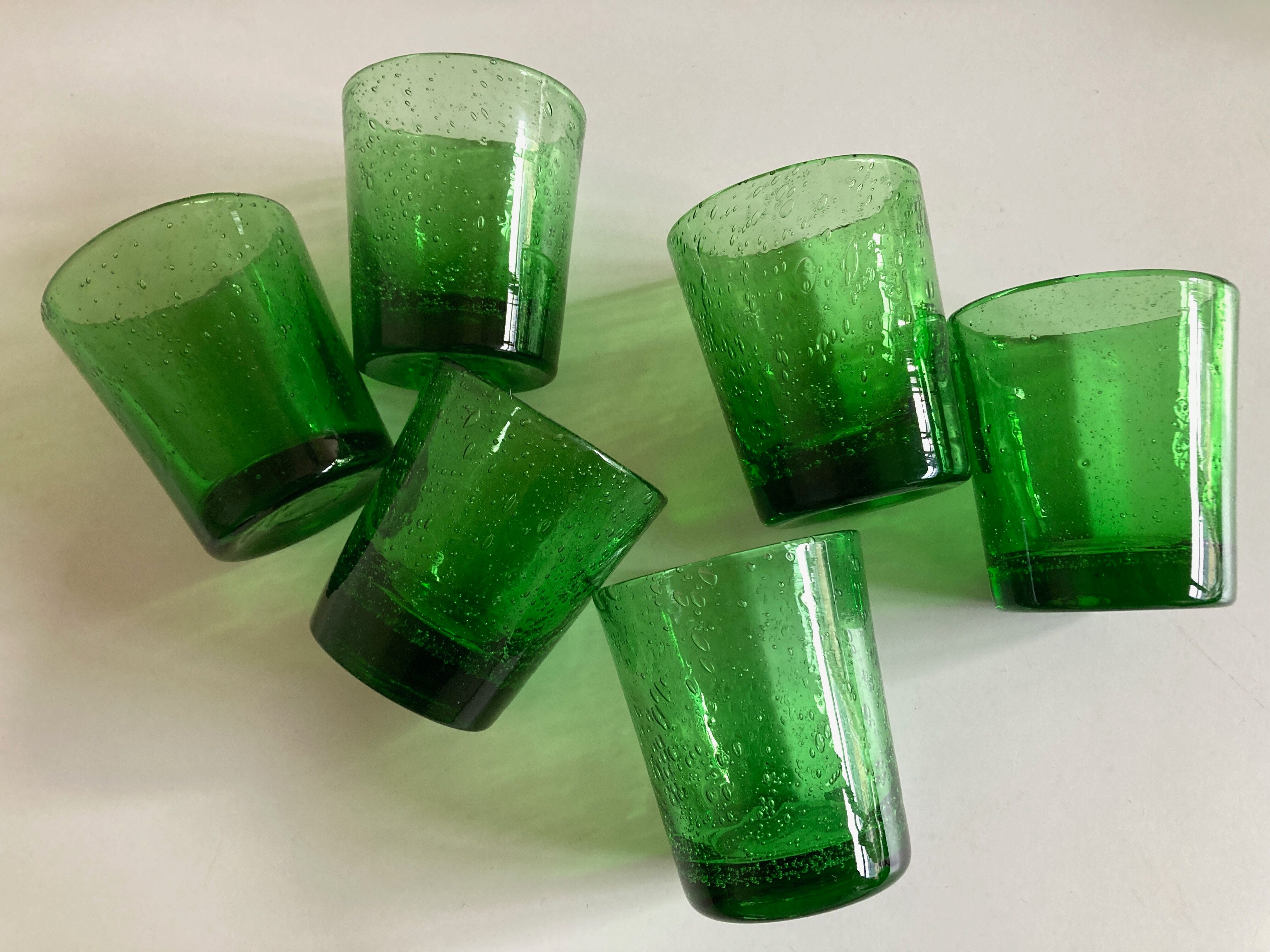 Set de 6 verres gobelets de Biot XXL 1960