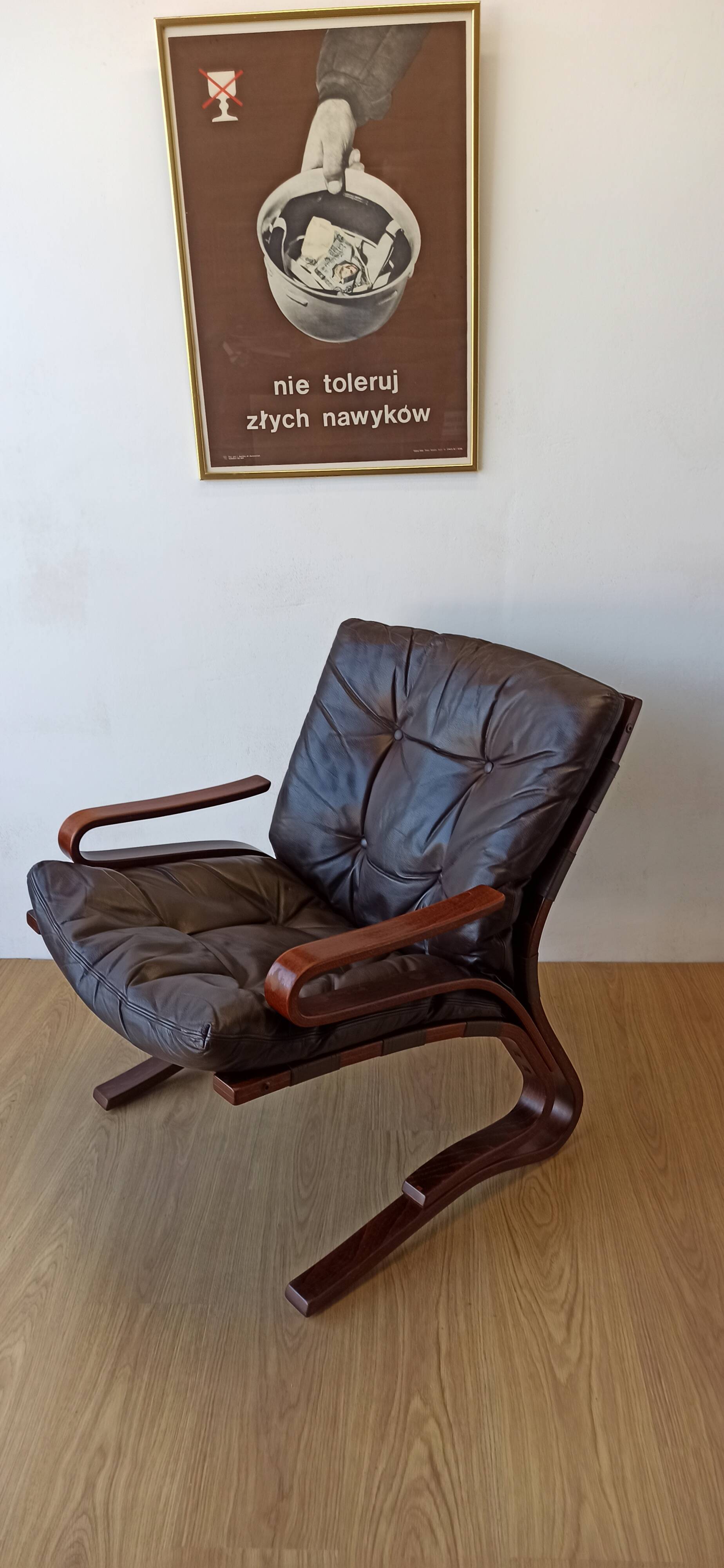Scandinavian  Lounge Chair by Oddvin Rykken, 1960s.