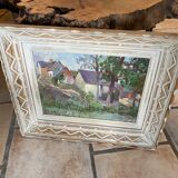Tableau ancien "Maisons" de Pierre Giffart