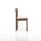 Lot de 4 chaises de salle à manger vintage en chêne teinté