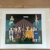 Oku Shigeo « le cirque » Sériegraphie encadrée
