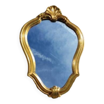 Miroir style rocaille baroque bois doré