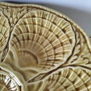5 Sarreguemines caramel shell plates, 1950s