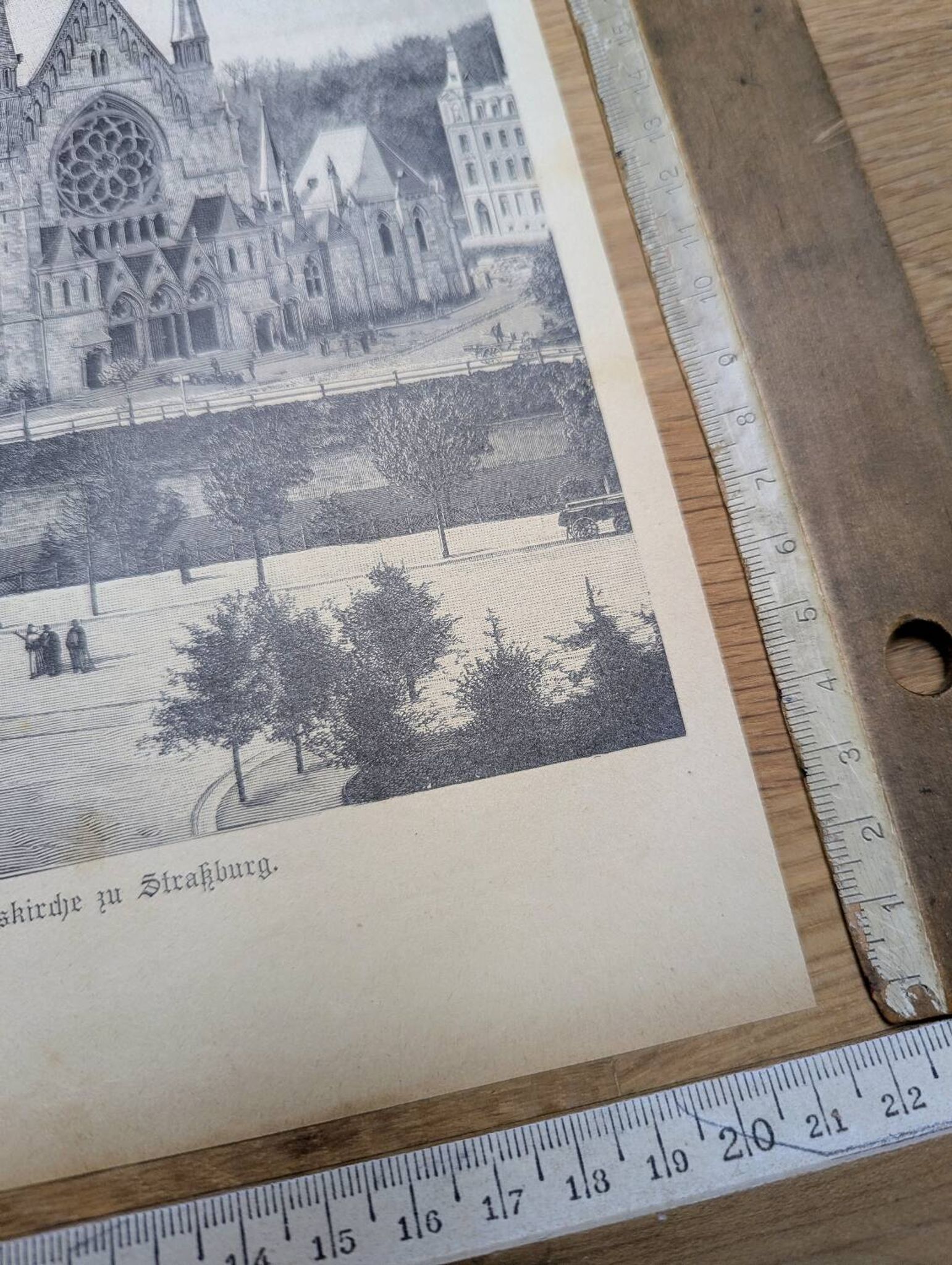 Saint Paul’s Church in Strasbourg, printed in 1897.