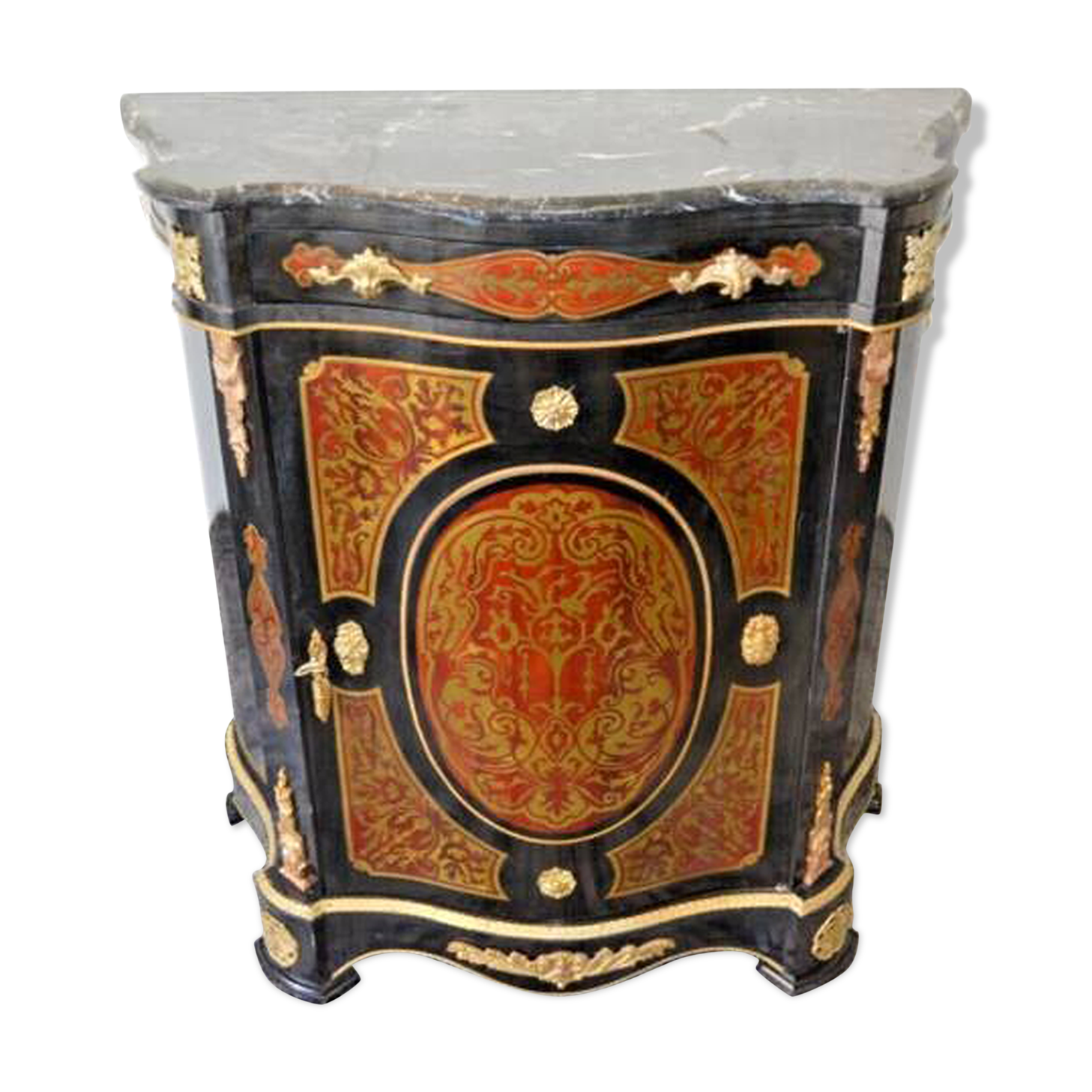 Wooden boule-style sideboard