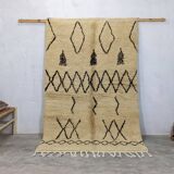Moroccan Berber wool rug 240 x 141 Cm