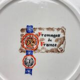 6 cheese plates "Faïence de St-Amand"